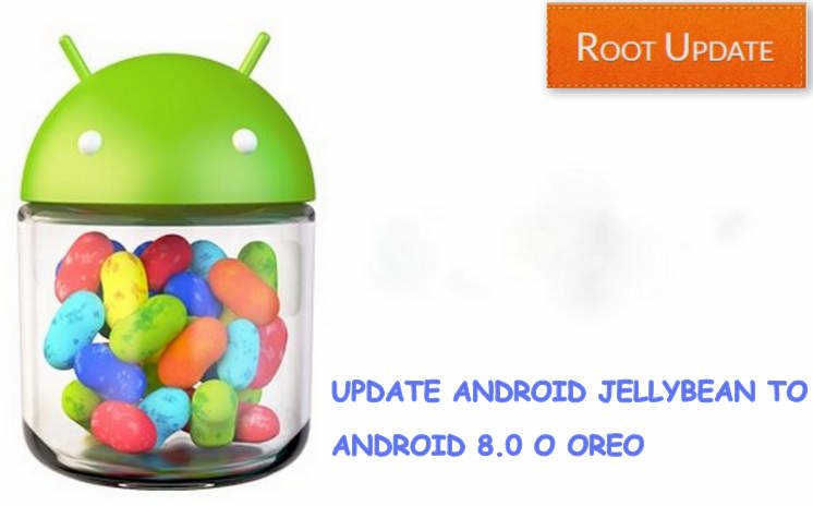 Update Android Jellybean to Android 8.0 Oreo
