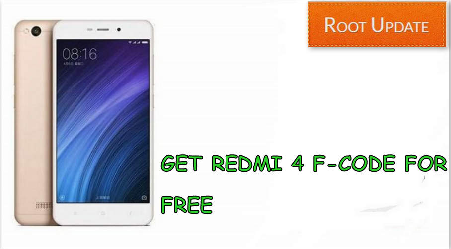 GET REDMI 4 F-CODE FOR FREE TO BUY