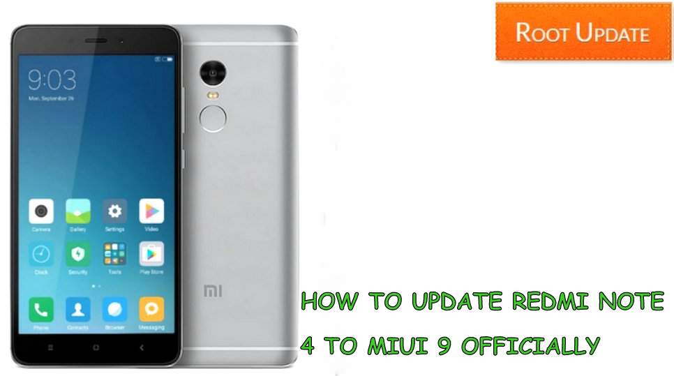 How to Update Redmi note 4 to Miui 9