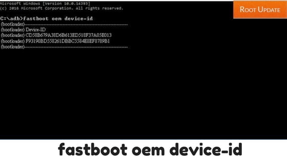 fastboot oem device-id