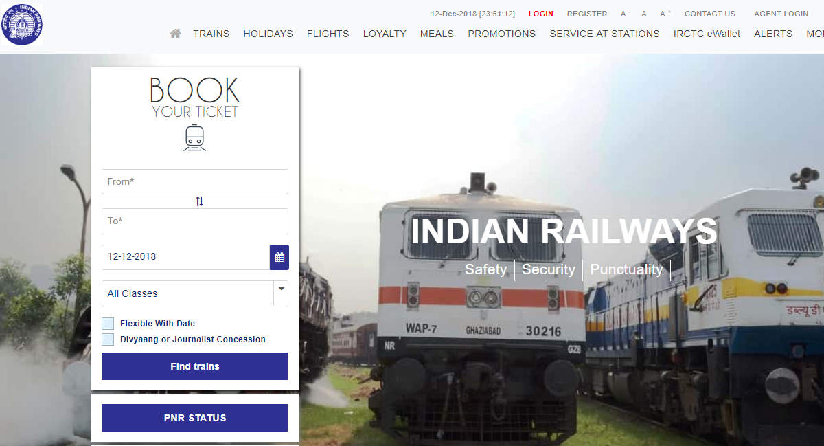 Create IRCTC new account Signup Registration