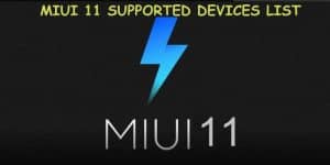 MIUI 11 supported Devices List