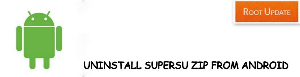 Uninstall Supersu from Android