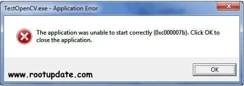 0xc00007b “the application was unable to start correctly