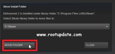 Moving Steam Folder to New Location