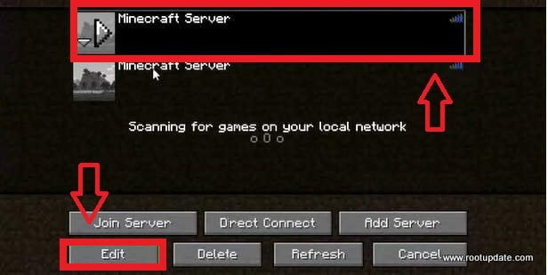 Editing Minecraft server