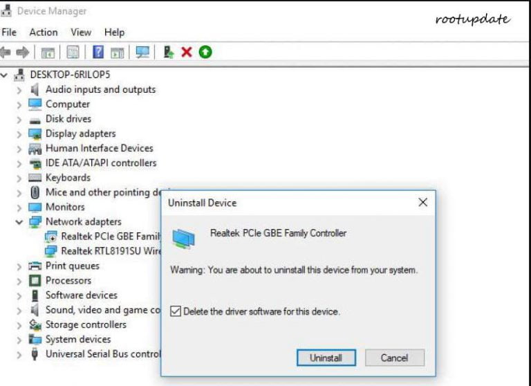realtek network driver windows 10 keeps disconnecting