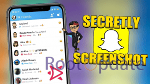 take a screenshot on snap without the person knowing