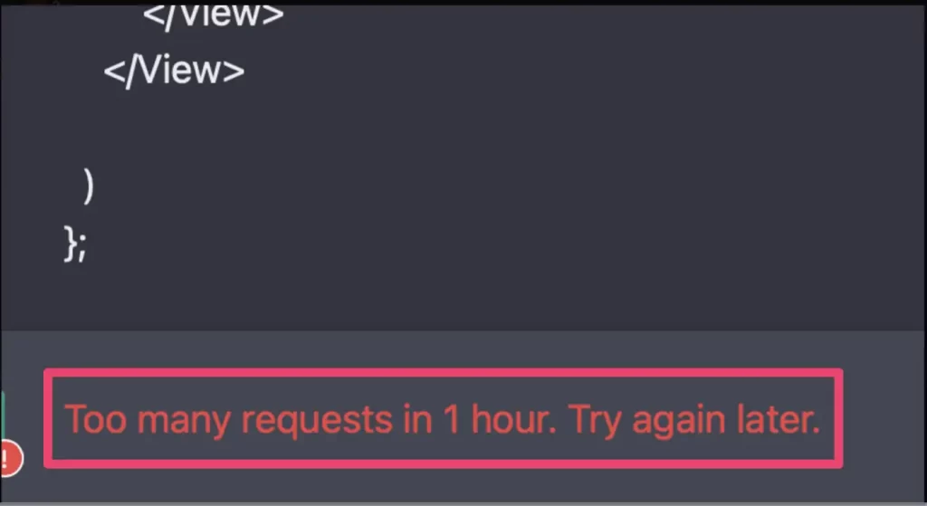 What is the ChatGPT Too Many Requests Error