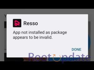 App Not Installed As Package Appears To Be Invalid