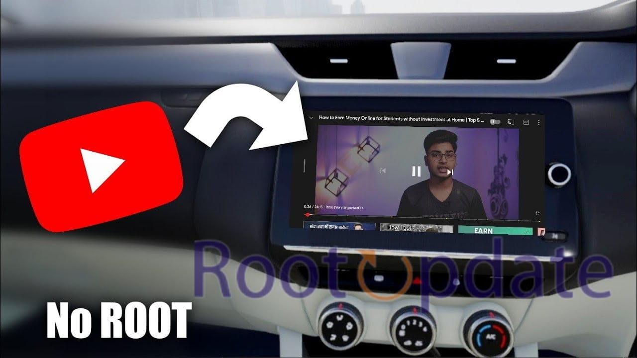 How to play youtube videos on android auto without root