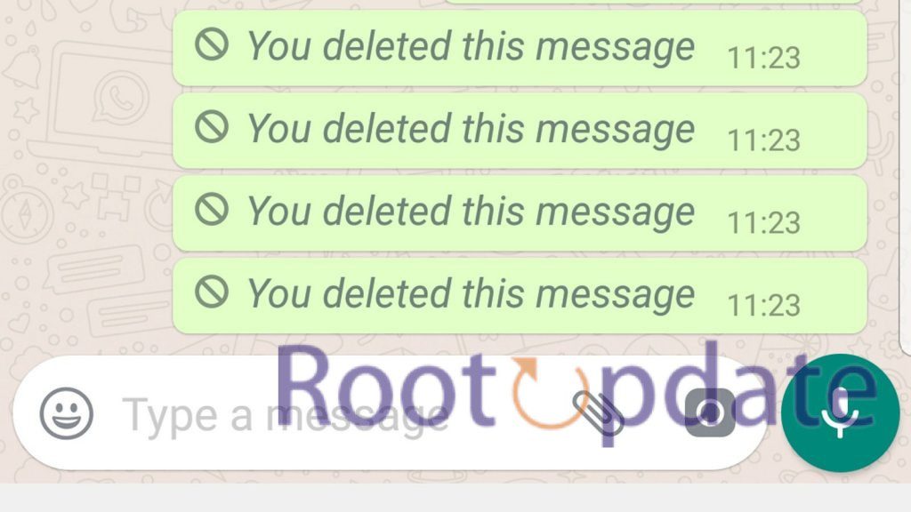 How to know if you have deleted the message for everyone