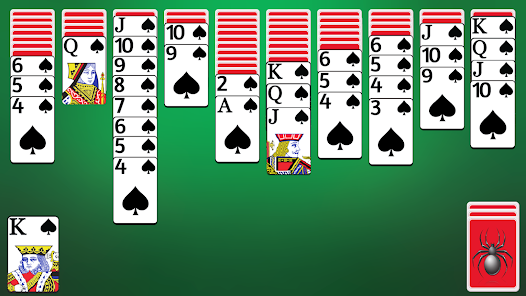 Spider Solitaire from Queens Solitaire Games 