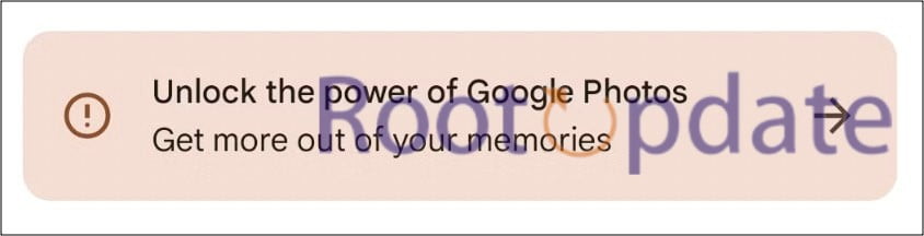 Remove “Unlock The Power Of Google Photos” Notification