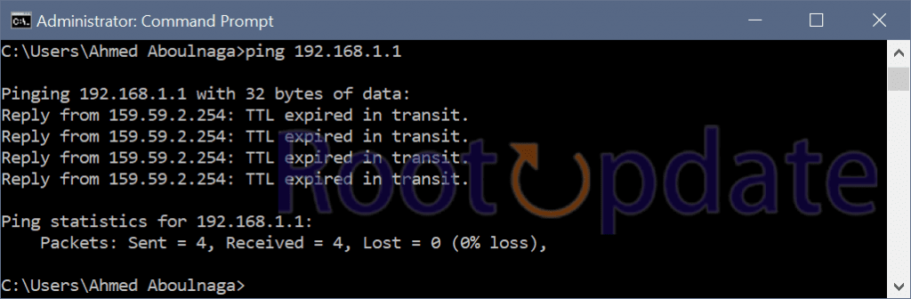 How to Solve TTL Expired in Transit?