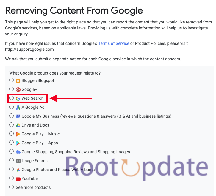 How to report content to Google