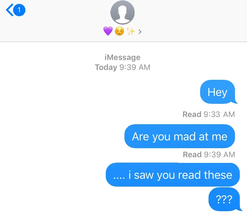 You don’t get the read receipt