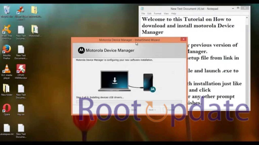 Features of Motorola Device Manager