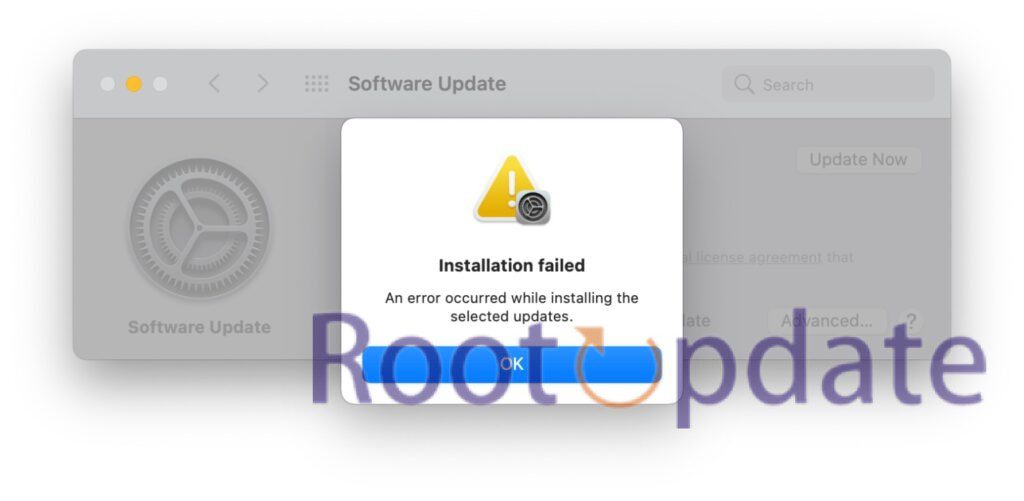 Fix Failed To Personalize The Software Update On Mac