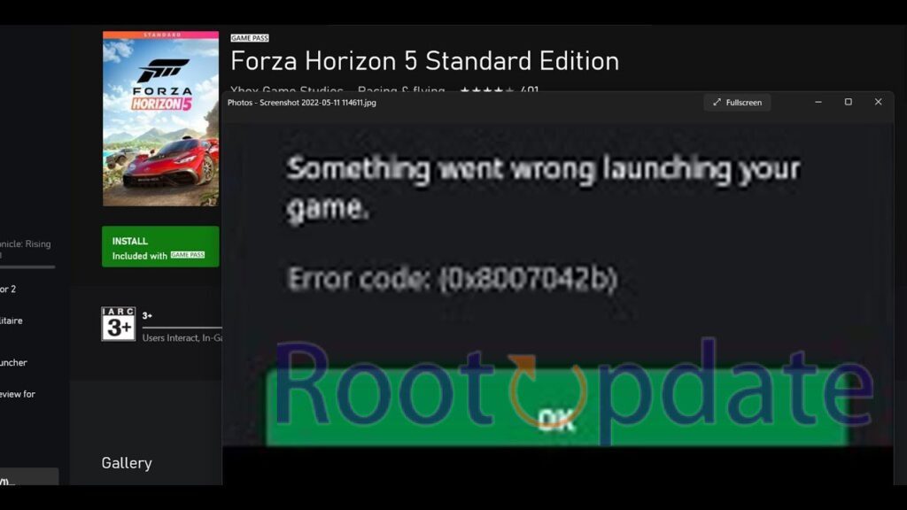 Forza Horizon 5 Error Code 0x80070032 on PC