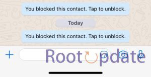 How to Delete You Blocked this Contact Notification Message in Chat