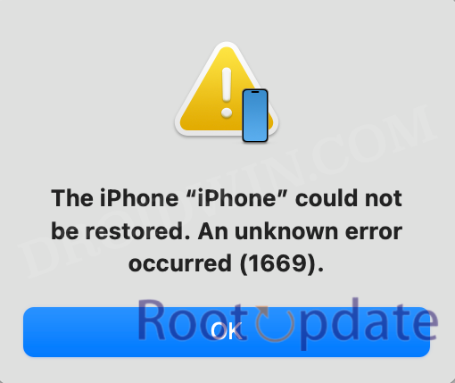 iPhone 15 Pro iOS 17 DFU Error 1699