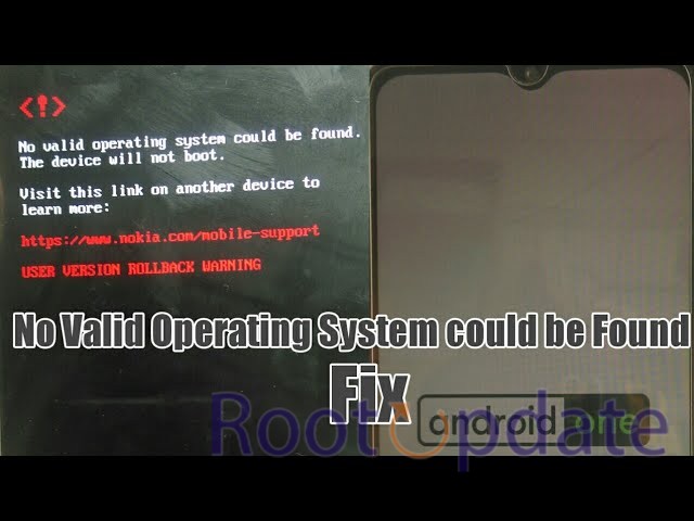 Fix No Valid Operating System could be found