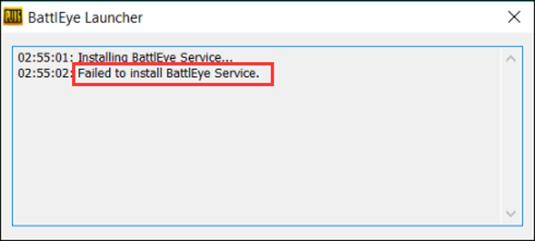 Fix “Failed to start BattlEye service”